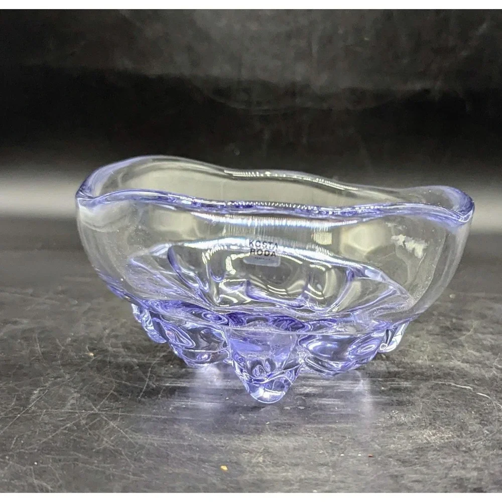 Vintage Kosta Boda Sugar Dandy Art Glass Bowl H1389 6
